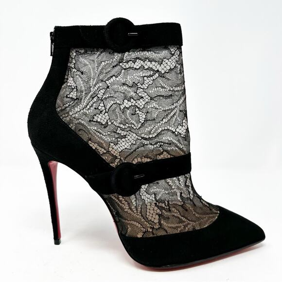 Christian Louboutin Boteboot Suede Ankle Boots 38 - Picture 10 of 12